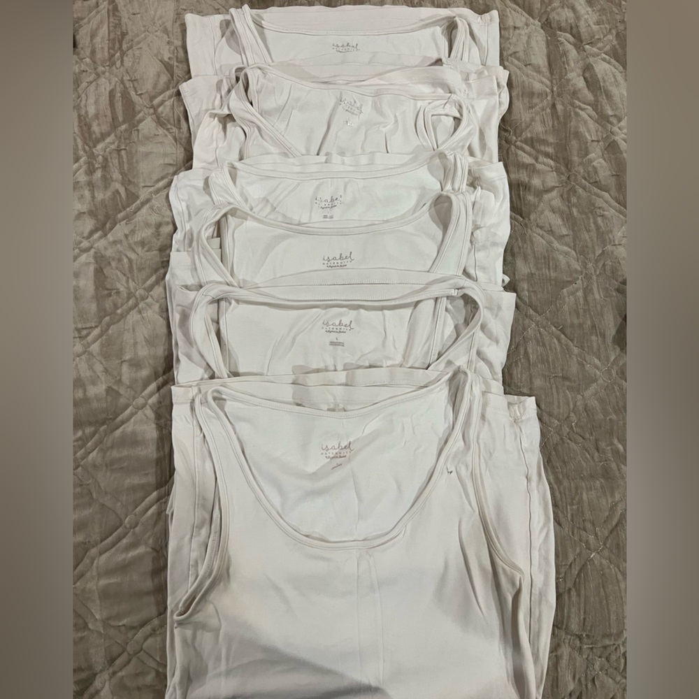 Bundle of 7 maternity tank tops